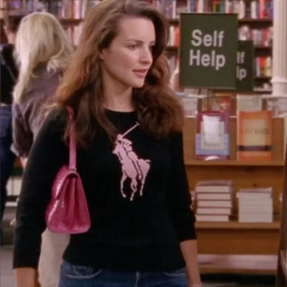 Ralph Lauren pink pony cashmere sweater